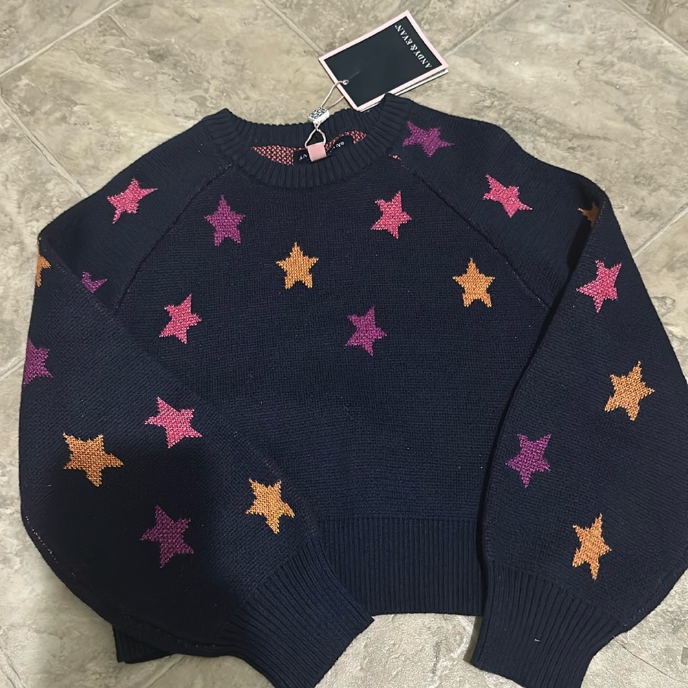 Girls Star Sweater